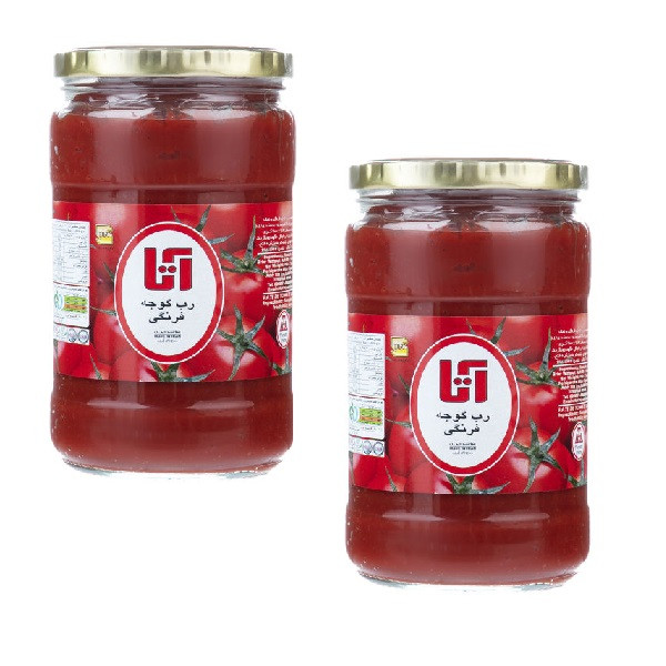 رب گوجه فرنگی آتا - 750 گرم بسته ۲ عددی