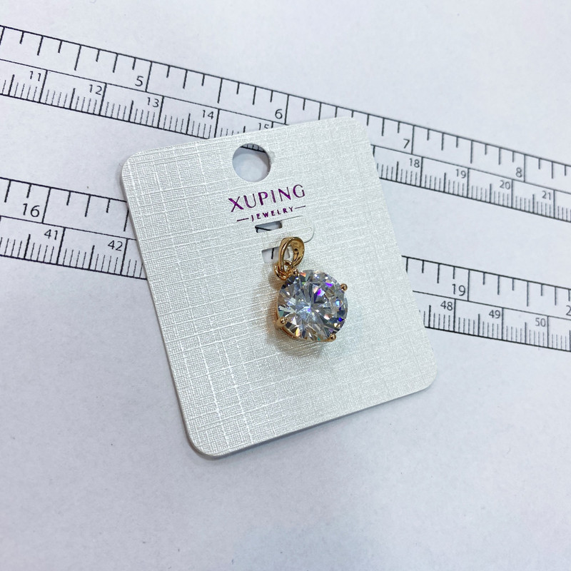 آویز گردنبند زنانه ژوپینگ مدل تک نگین کد N3488