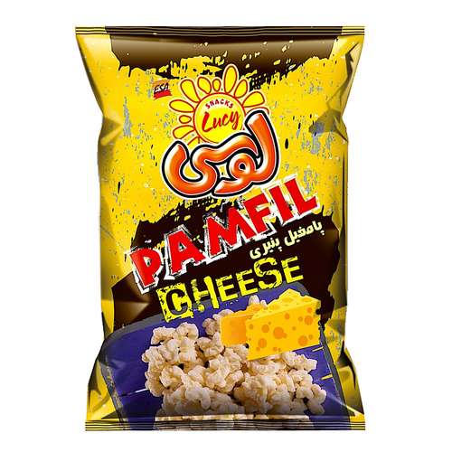 اسنک پامفیل پنیری لوسی - 22 گرم بسته 15 عددی