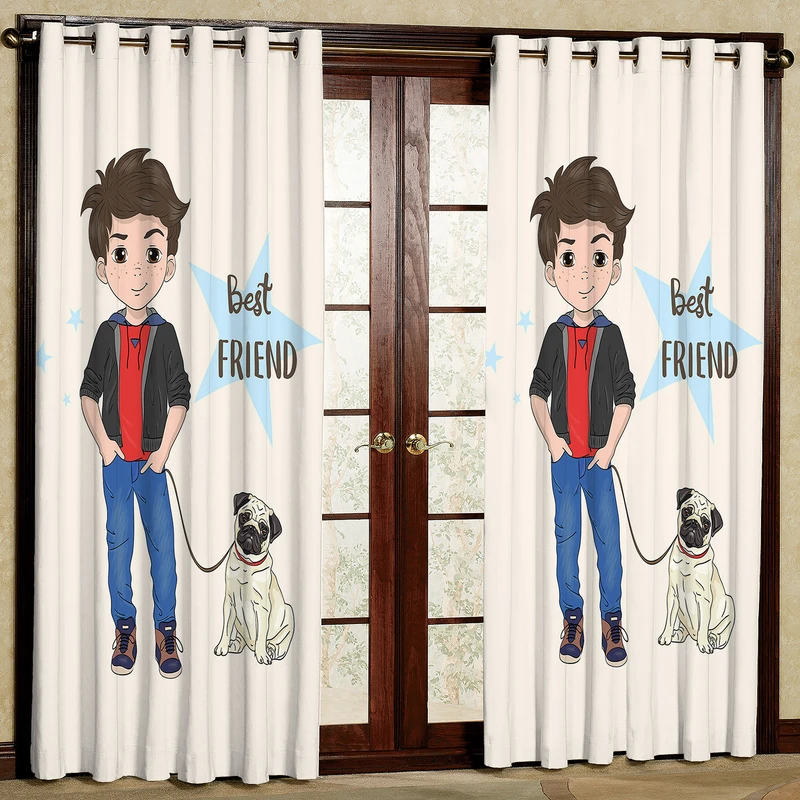 پرده مدل پسر مخمل پانچی کد 4694 سایز 200x140 سانتی متر