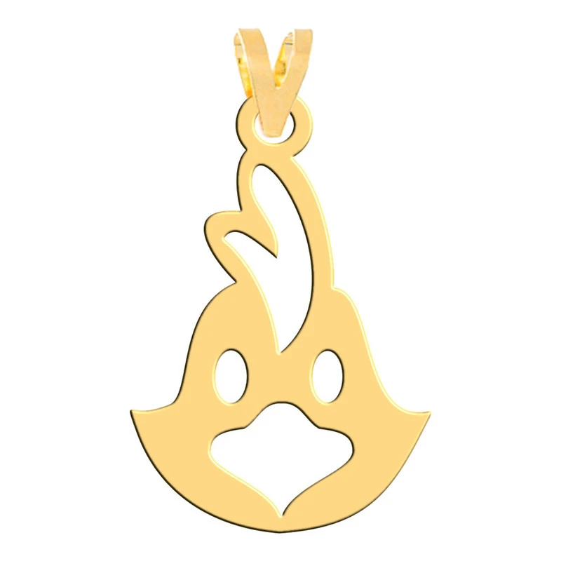 آویز گردنبند طلا 18 عیار زنانه وی وی گلد گالری مدل پرنده کد S2152