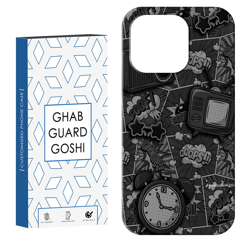 کاور قاب گارد گوشی طرح boom کد Dimo-602 مناسب برای گوشی موبایل اپل  IPHONE 15 PRO 