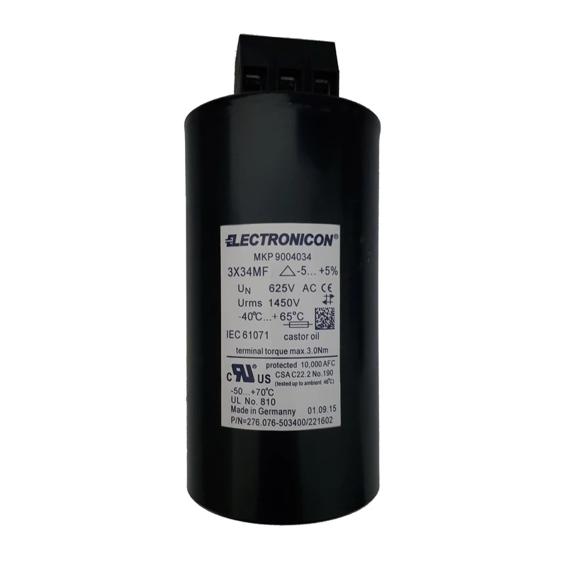خازن ظرفیت 34 میکروفاراد الکترونیکون مدل 503400/221602-276.076