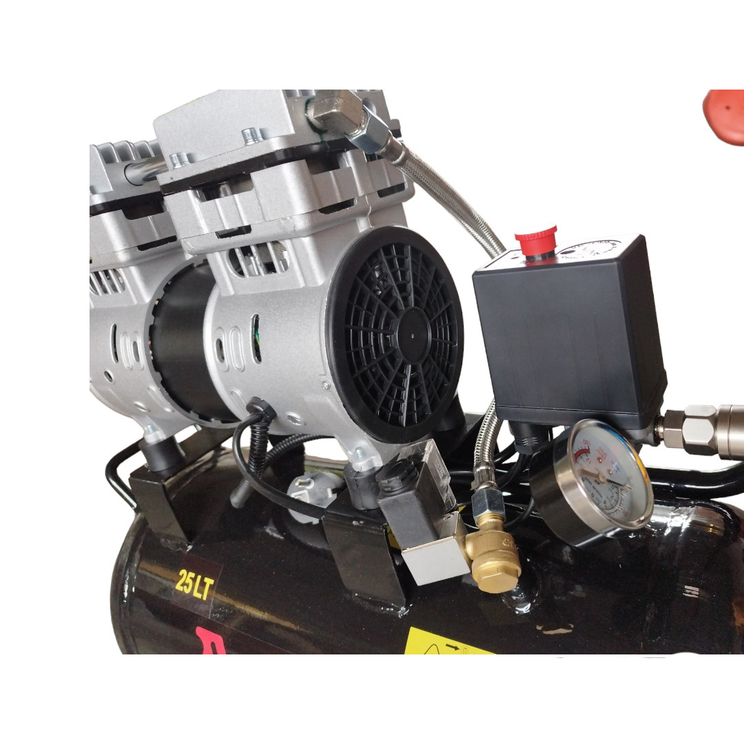 کمپرسور هوا سایلنت آاگ مدل RC2024-25 KS ظرفیت 25 لیتر کمپرسور هوا سایلنت آاگ مدل RC2024-25 KS ظرفیت 25 لیتر