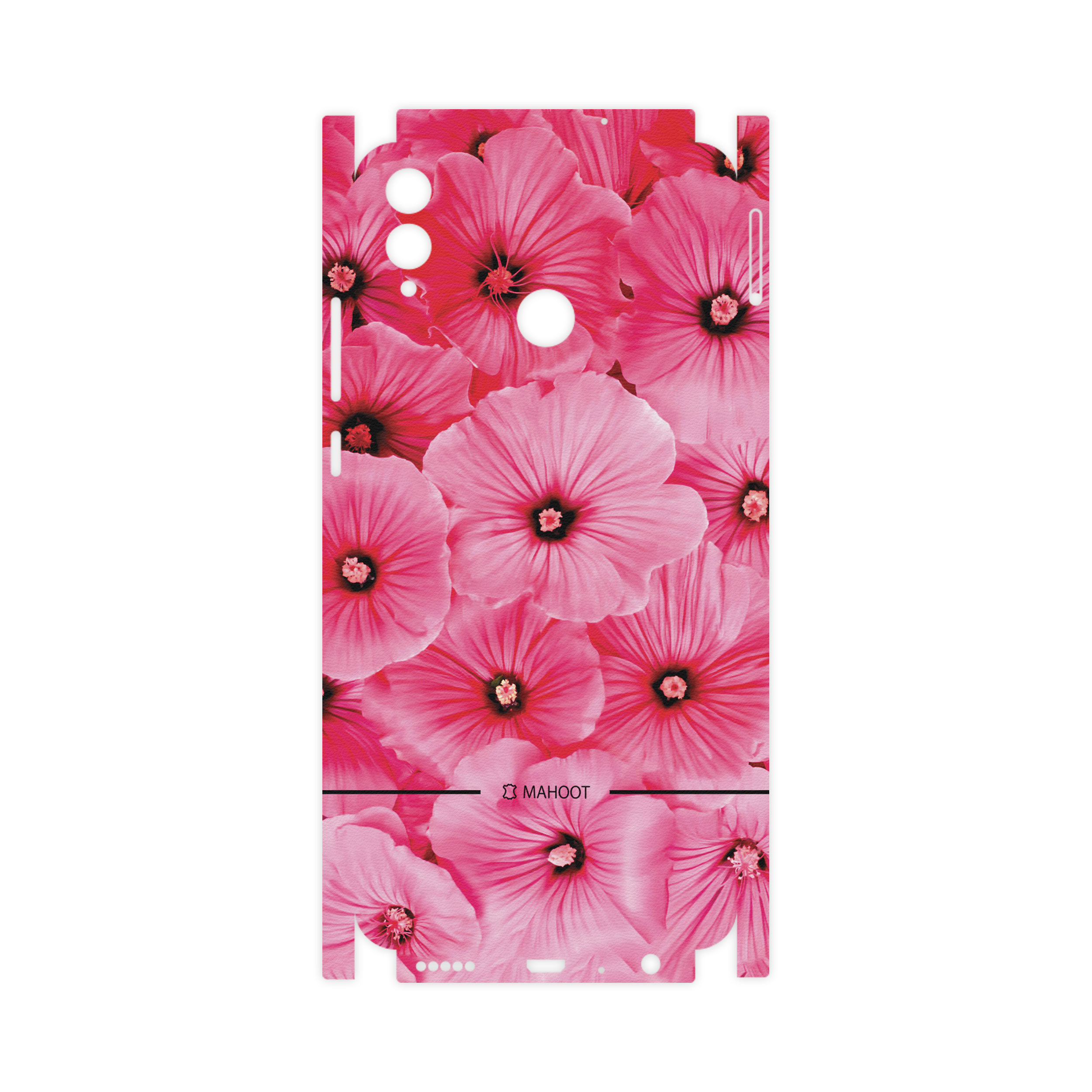 برچسب پوششی ماهوت مدل Pink-Flower-FullSkin  مناسب برای گوشی موبایل آنر 8X