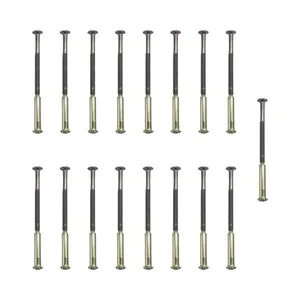 پیچ و مهره فیکس دستگیره مدل Gh-60 بسته 17 عددی