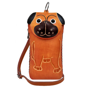 کیف رودوشی چرمی طرح سگ