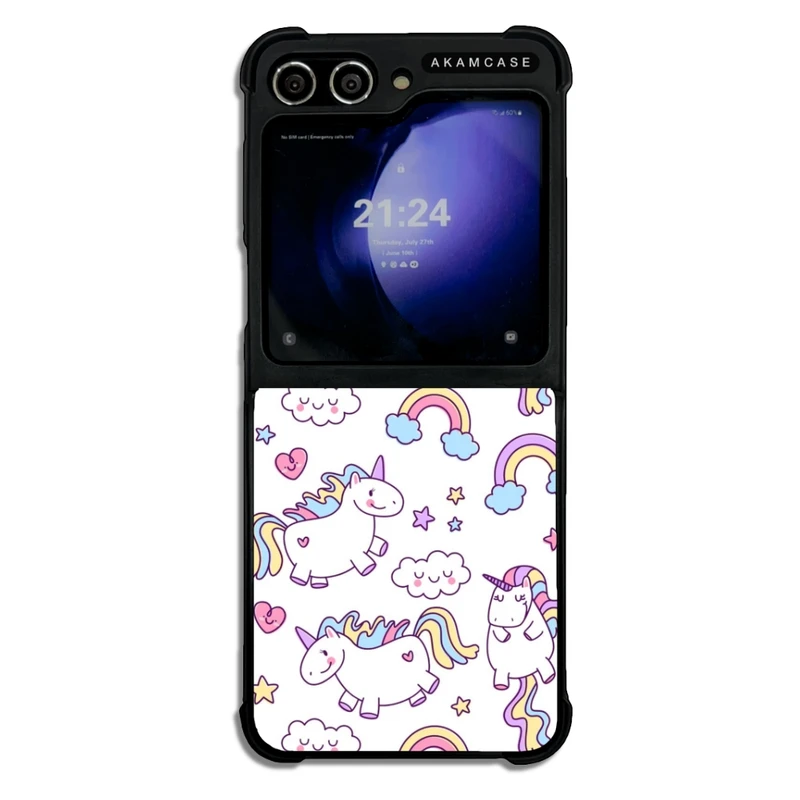 کاور آکام مدل AMCWSGZFLIP5-UNICORN17 مناسب برای گوشی موبایل سامسونگ Galaxy Z Flip 5