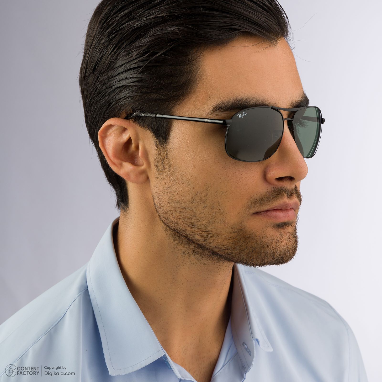 عینک آفتابی مردانه ری بن مدل RB3387-002 -  - 7