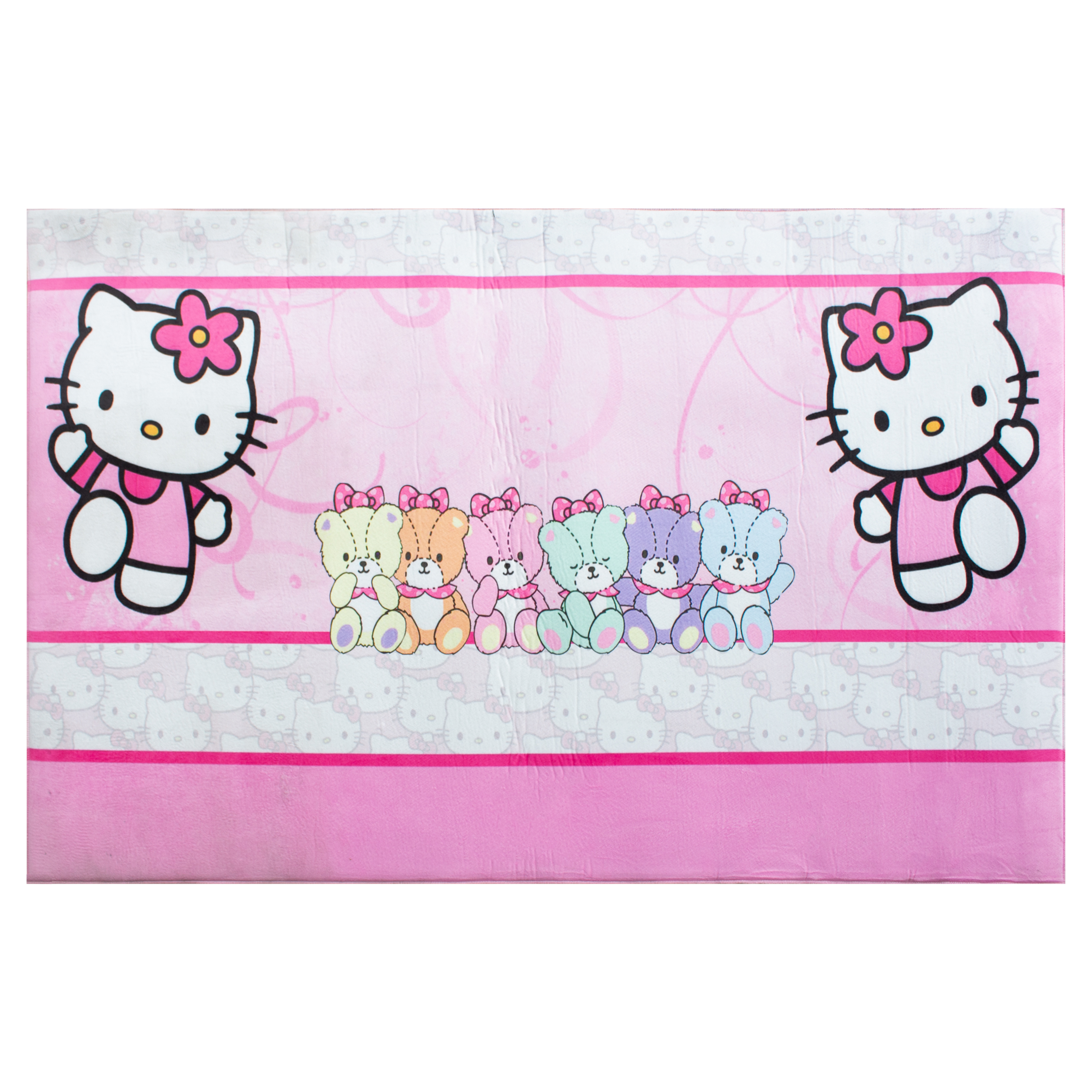 فرش ماشینی جانگل طرح Kitty کد 3D-1048