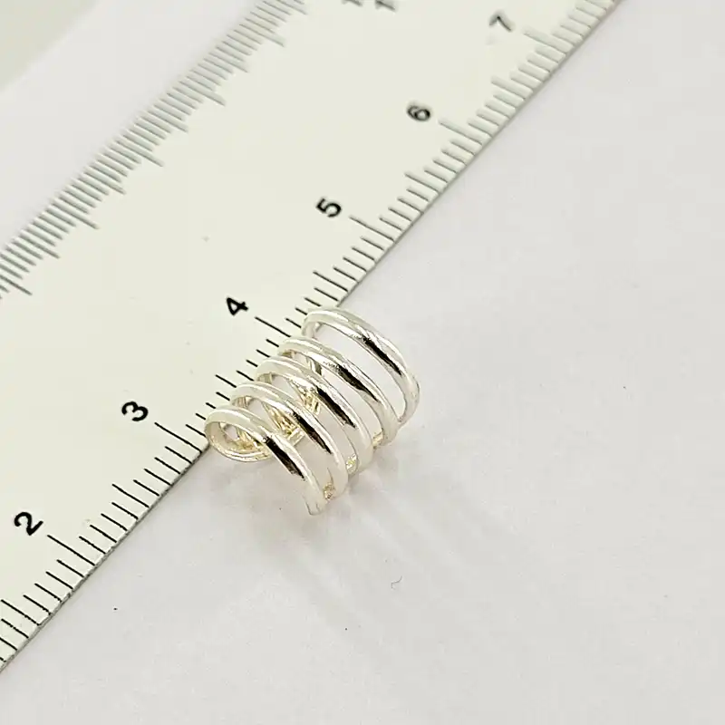 پیرسینگ نقره زنانه آی ام مدل ایرکاف فنری کد EC22001