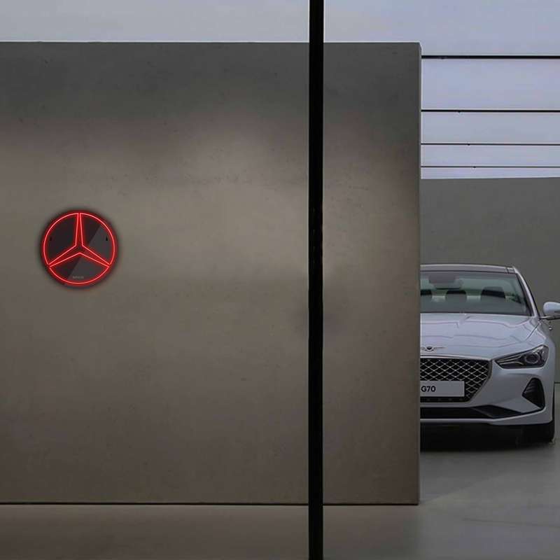 چراغ دیواری نئون دیزاین طرح Benz-BL_RD