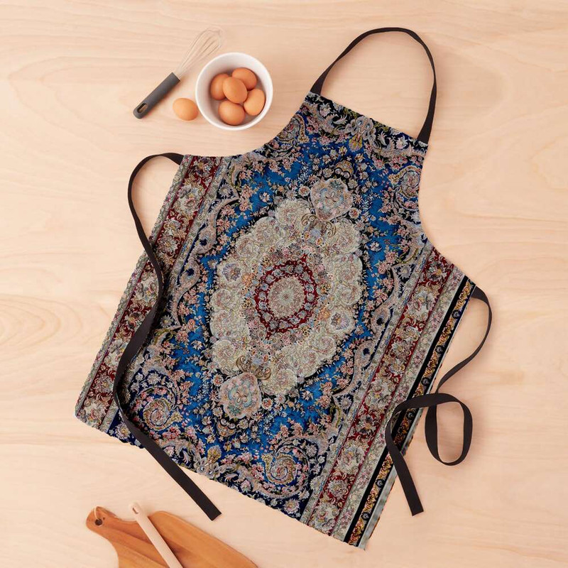پیش بند آشپزخانه مدوپد طرح فرش قم لچک و ترنج مدل C-Ghom015