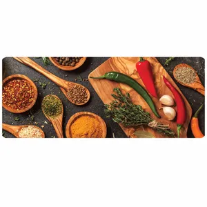 پادری مدل جلوسینکی سه لایه رویه مخمل طرح ادویه کد L1626 سایز 110x45 سانتی متر