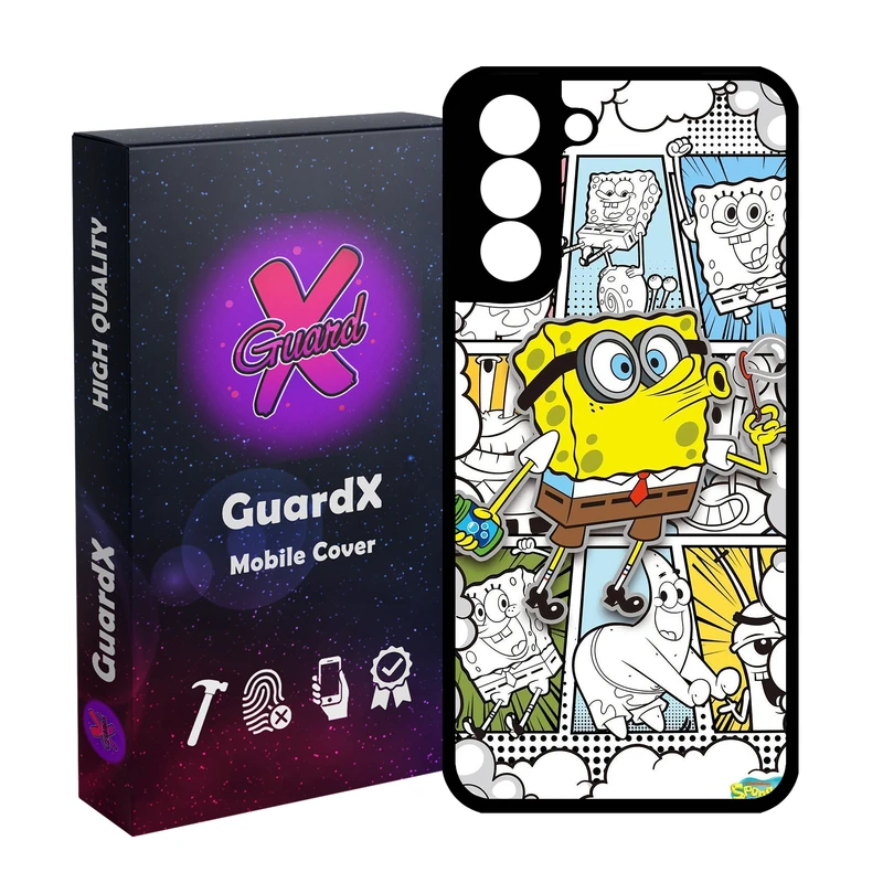 کاور گارد ایکس طرح باب اسفنجی مدل 10940 مناسب برای گوشی موبایل سامسونگ Galaxy S21 FE