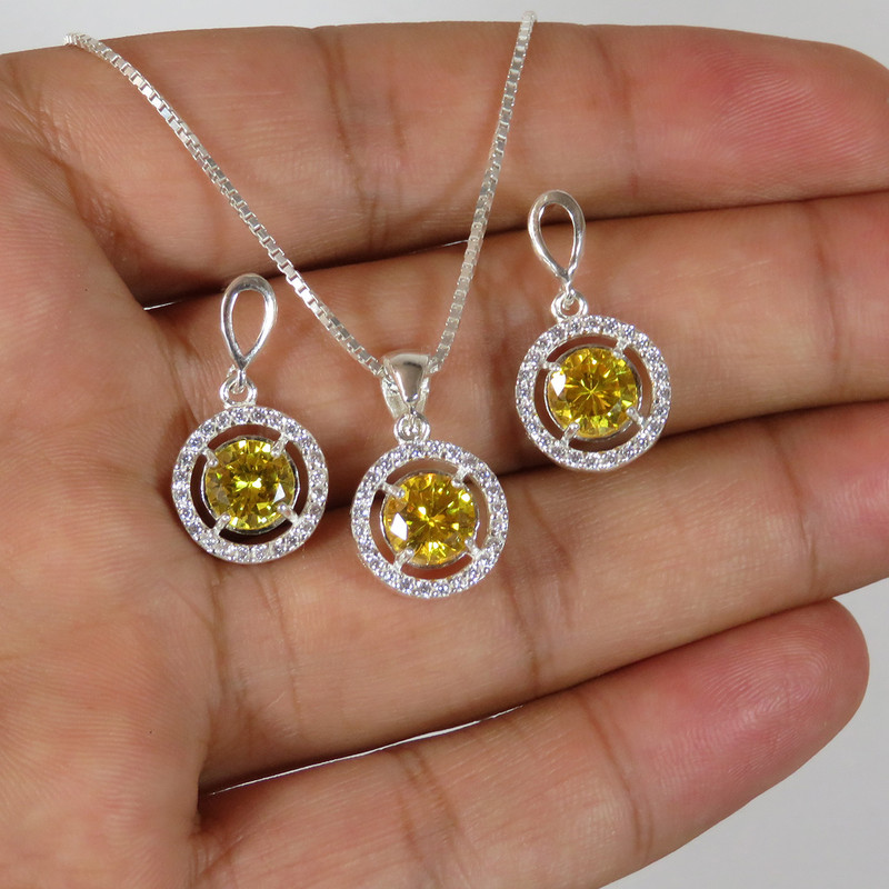 نیم ست نقره زنانه مدل AV180D-S7 C3