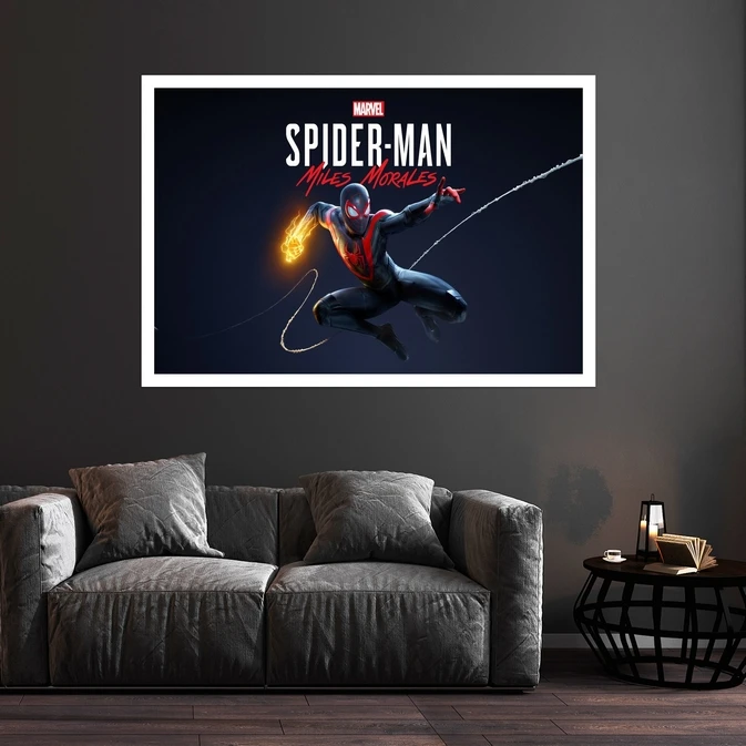 تابلو بکلیت طرح کارتون اسپایدر من  مدل قاب شاسی W-s8845