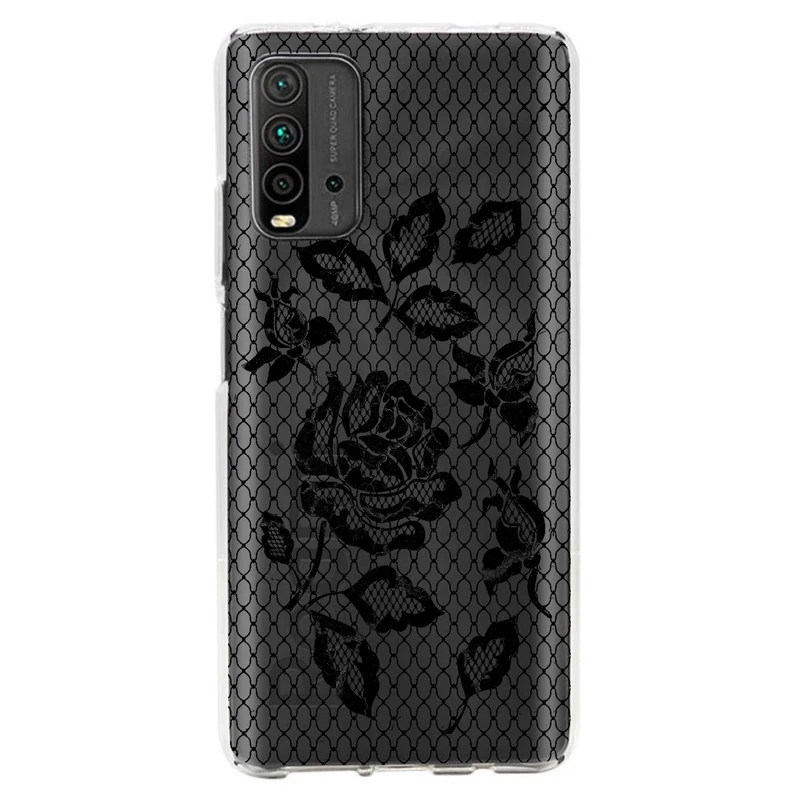 کاور مگافون طرح گل مدل C43-B مناسب برای گوشی موبایل شیائومی Redmi 9T / 9 Power 