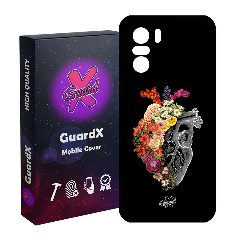 کاور گارد ایکس طرح قلب مدل Glass10216 مناسب برای گوشی موبایل شیائومی Poco F3/MI 11X/MI 11X Pro/Redmi K40/K40 Pro