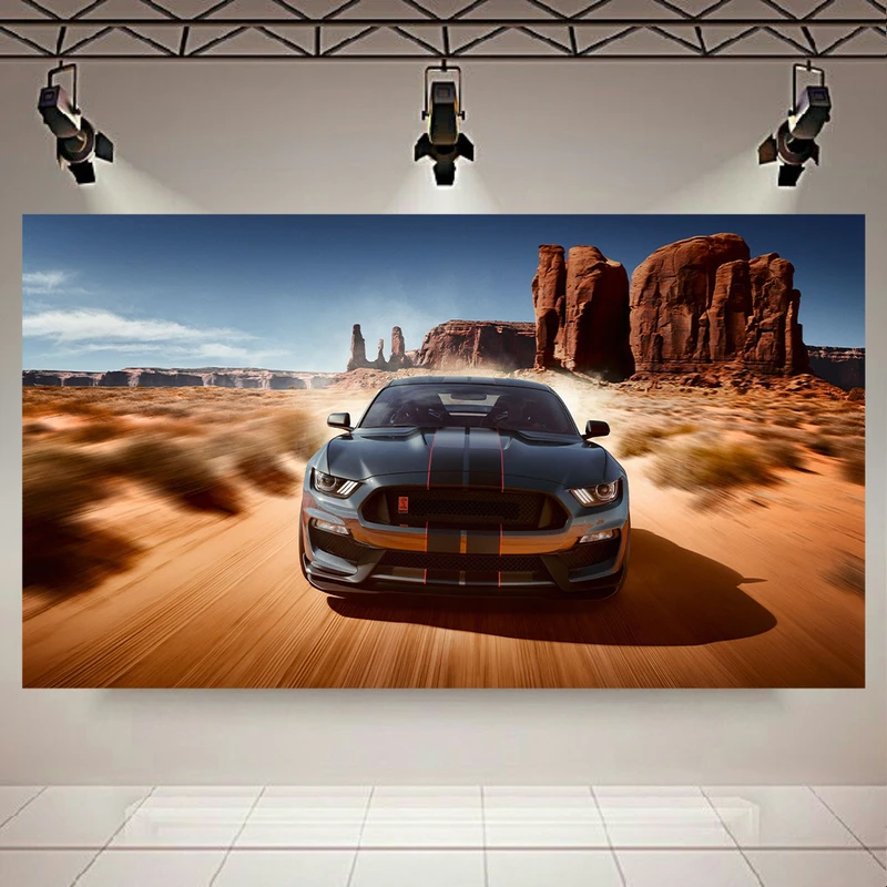 تابلو بوم طرح ماشین مدل فورد موستانگ Shelby GT350 کد AR9900