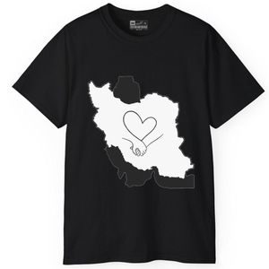 تی شرت آستین کوتاه مردانه پاد آفرین مدل نقشه ایران کد 110