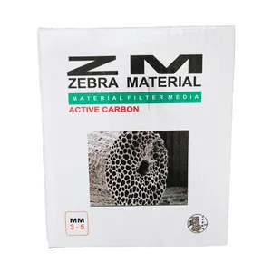 زغال اکتیو آکواریوم مدل ZEBRA MATERIAL حجم 500 میلی لیتر