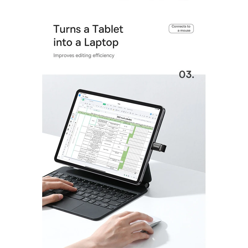 عکس شماره 7 : مبدل usb-c به usb 3.1 بیسوس مدل 10gbps-otg