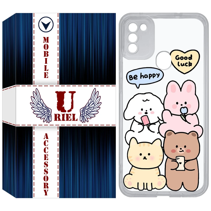 کاور یوریل مدل Clear کد 14 طرح خوشحال مناسب برای گوشی موبایل سامسونگ Galaxy A11 / M11