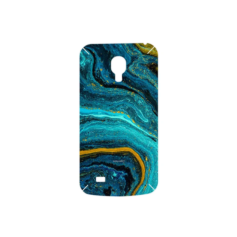 برچسب پوششی ماهوت مدل Turquoise marblewith golden streaks مناسب برای گوشی موبایل سامسونگ Galaxy S4 mini