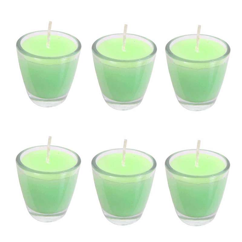 شمع لیوانی مدل معطر آدامس خرسي بسته 6 عددي