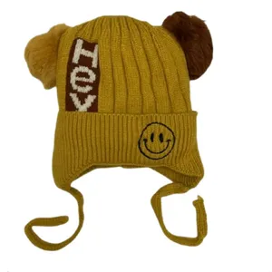 کلاه بافتنی بچگانه مدل SIN SMILE کد 1062