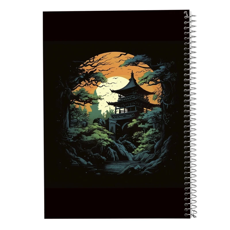 دفتر ژورنال نویسی 50 برگ مدوپد مدل نقطه ای طرح Ghibli کد DF2438