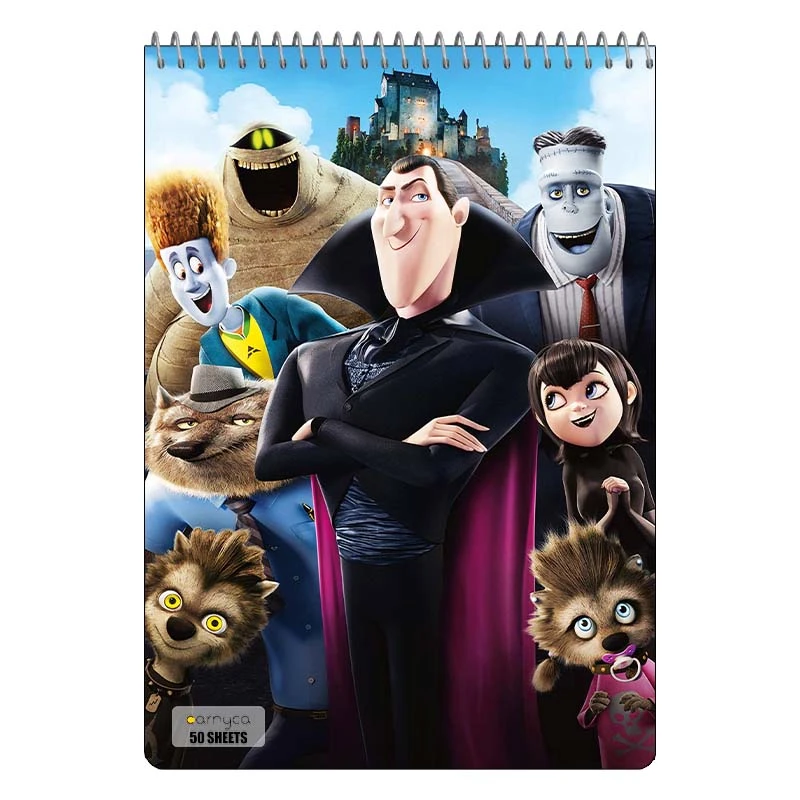 دفتر نقاشی 50 برگ سیمی کارنیکا طرح هتل ترانسیلوانیا Hotel Transylvania کد 11831