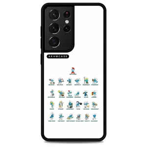 AKAM AMC-WSGS21U-SMURFS-3 Cover For Samsung Galaxy S21 Ultra
