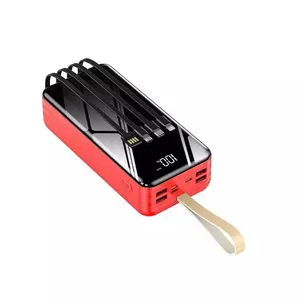 شارژر همراه مدل PB-4CABLE ظرفیت 40000 میلی آمپر ساعت