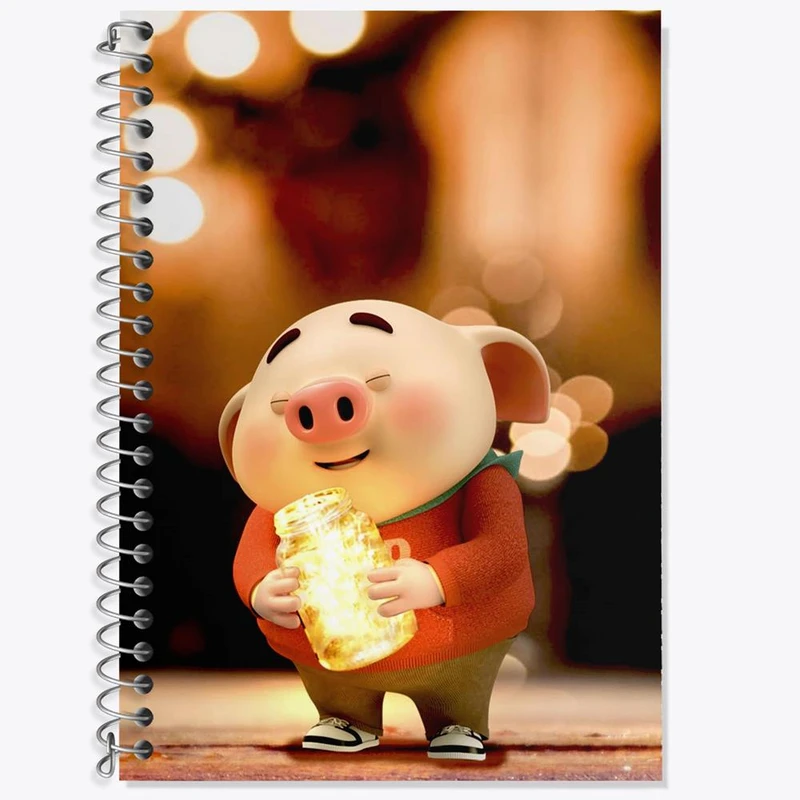 دفتر لغت 50 برگ خندالو مدل بچه خوک کد 2964