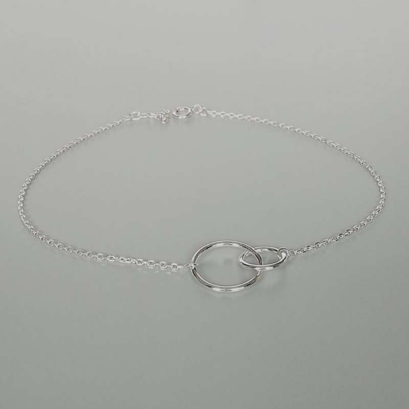 پابند نقره زنانه مدل حلقه ای