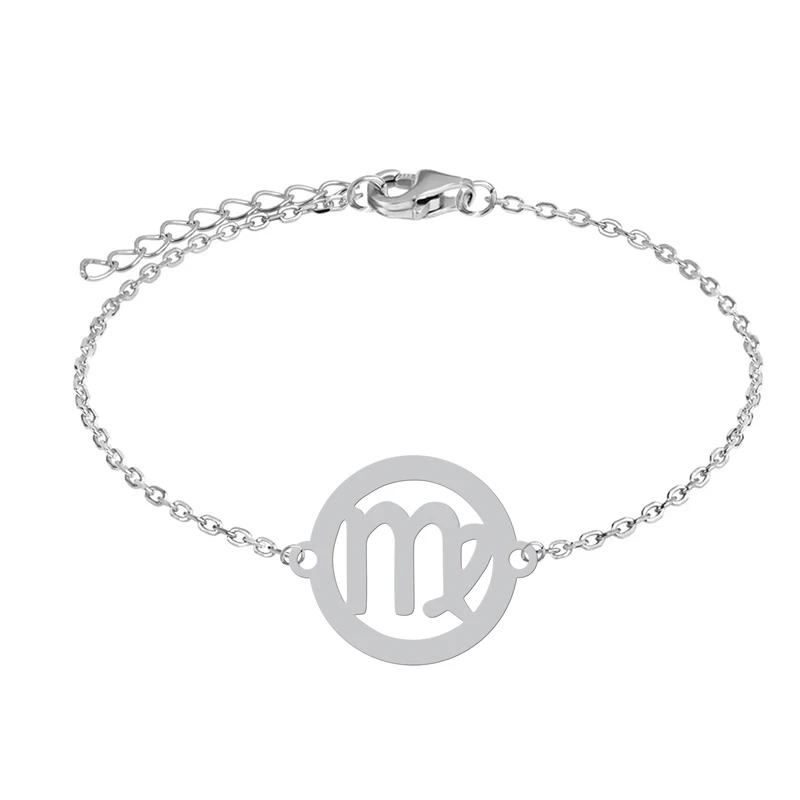 دستبند زنجیری زنانه هایکا مدل نماد ماه تولد شهریور کد z.dh178