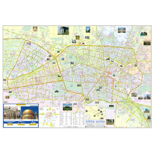 نقشه سیاحتی و گردشگری شهر مشهد گیتاشناسی کد337