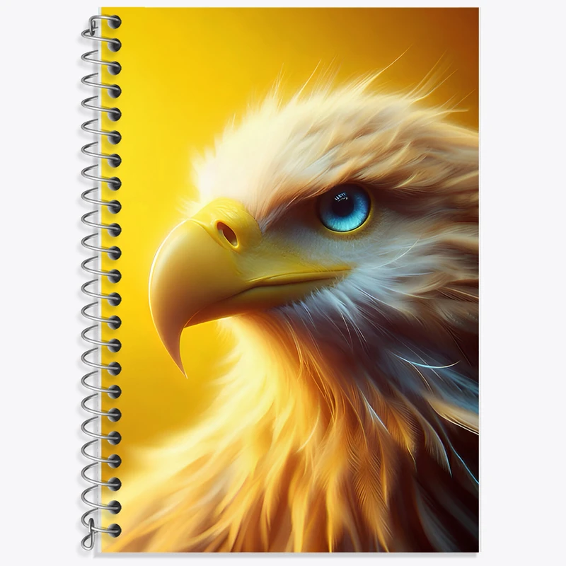 دفتر زبان 50 برگ خندالو مدل دو خط طرح عقاب کد F7904