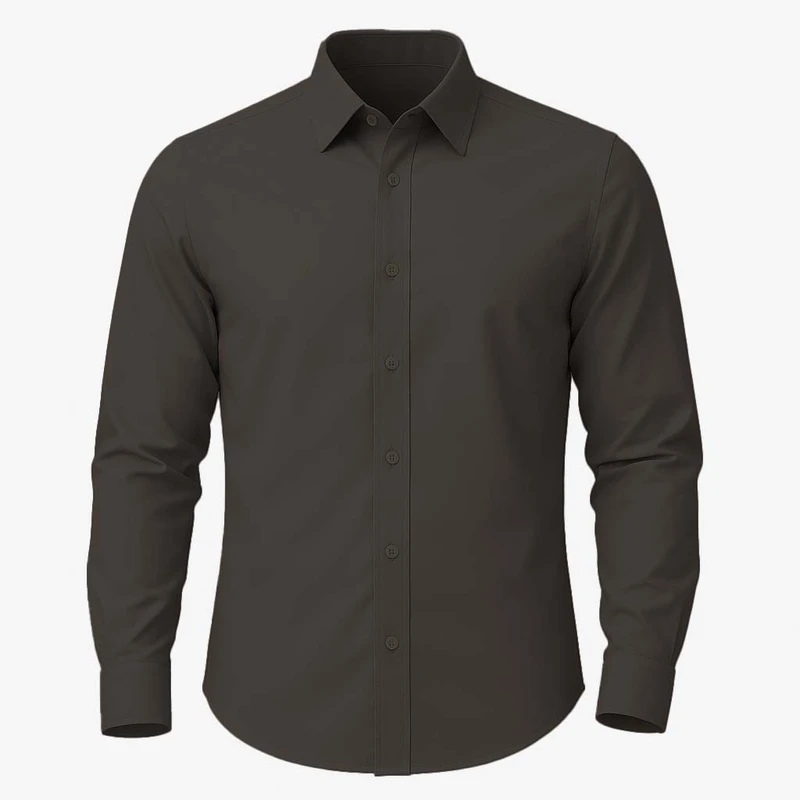 پیراهن آستین بلند یقه برگردان مردانه ابراف مدل آدرین کد SHOK