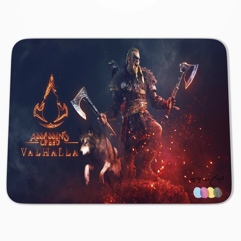 ماوس پد شایان مهر چاپ مدل assassin's creed valhalla 02