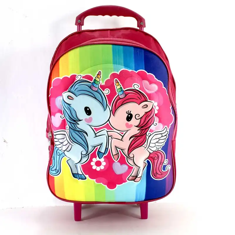 کوله پشتی چرخ دار مدل  تک شاخ یونیکورن کد mos3-9