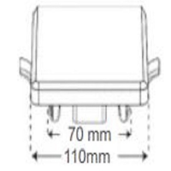 پنل سقفی ال ای دی 18 وات افراتاب مربع مدل فول لایت سایزشو