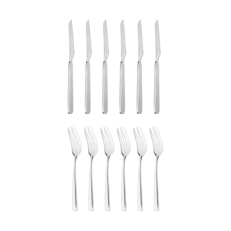 کارد و چنگال 12 پارچه ام جی اس مدل DF005