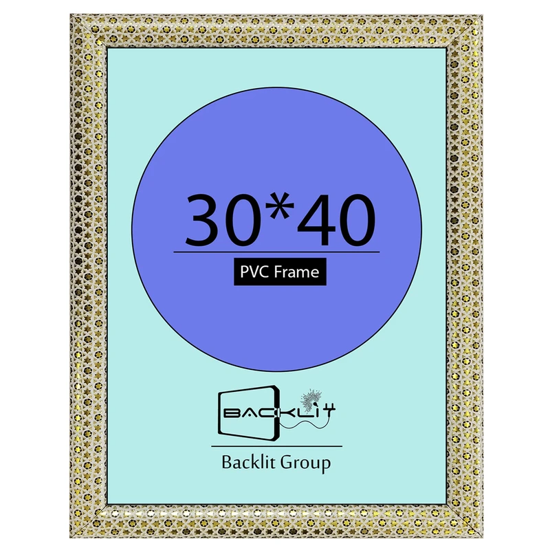 قاب عکس بکلیت طرح خاتم مدل 22 روگرد دیواری سایز 40×30 سانتی متر