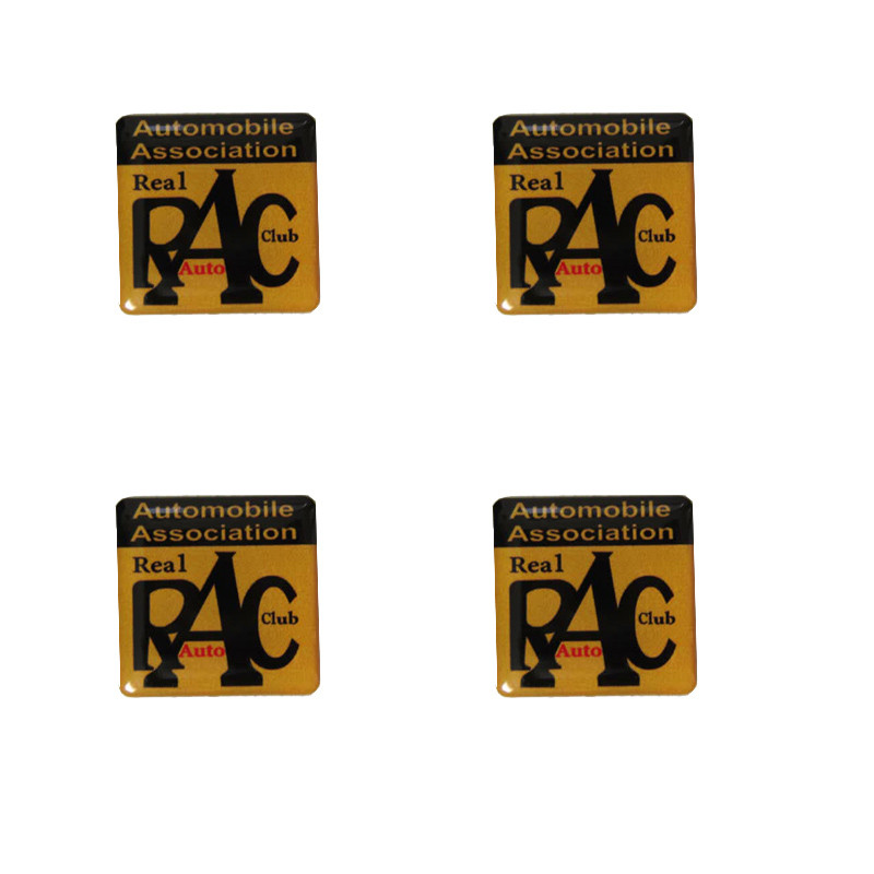 برچسب خودرو طرح RAC کد 100 مجموعه 4 عددی
