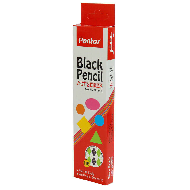 مداد مشکی پنتر مدل Scotch BP114-1 بسته 12 عددی