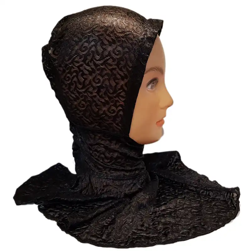 یقه حجاب مدل هد دار تمام دانتل