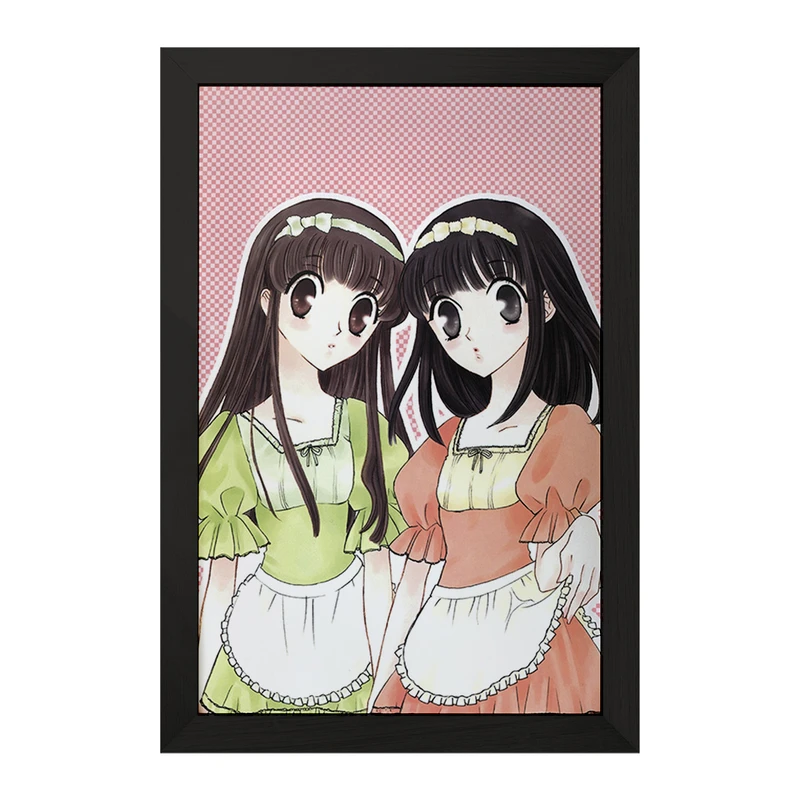 تابلو خندالو مدل هوندا و کاگورا انیمه سبد میوه کد 33984